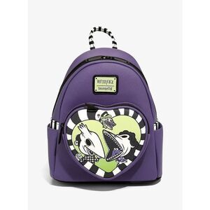 Loungefly Beetlejuice Love Purple Mini Backpack NWT